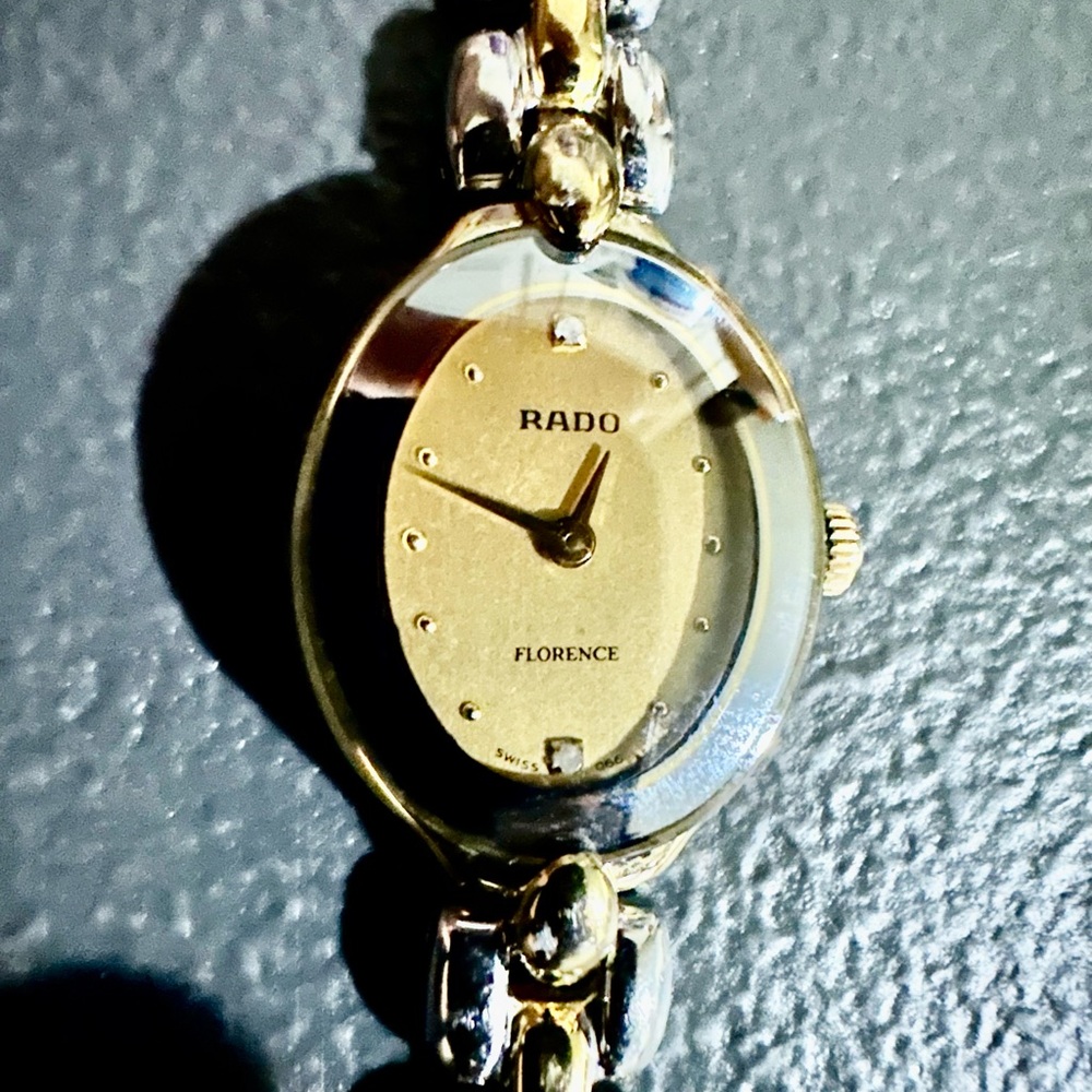 Rado Florence Women's Gold and Silver Watch with 2 diamond